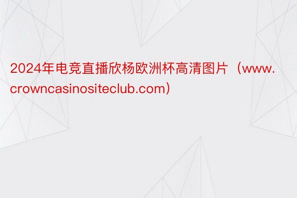 2024年电竞直播欣杨欧洲杯高清图片（www.crowncasinositeclub.com）